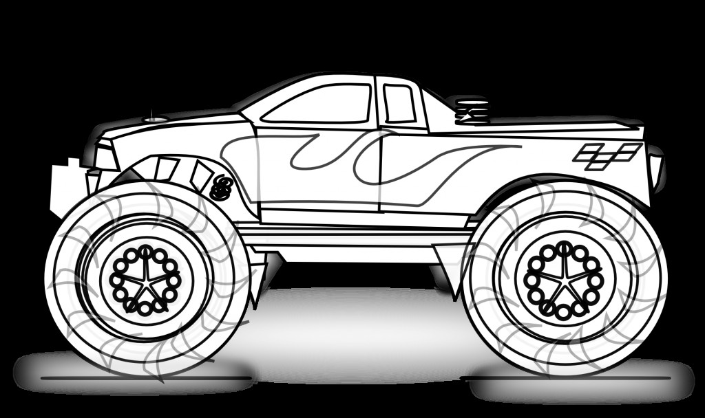 Coloring Sheets For Boys Monster Truck
 Free Printable Monster Truck Coloring Pages For Kids