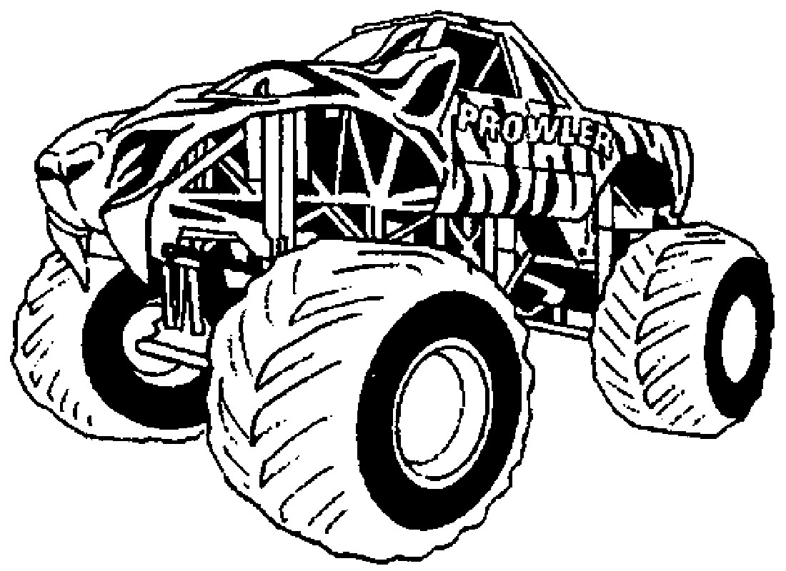 Coloring Sheets For Boys Monster Truck
 Free Printable Monster Truck Coloring Pages For Kids