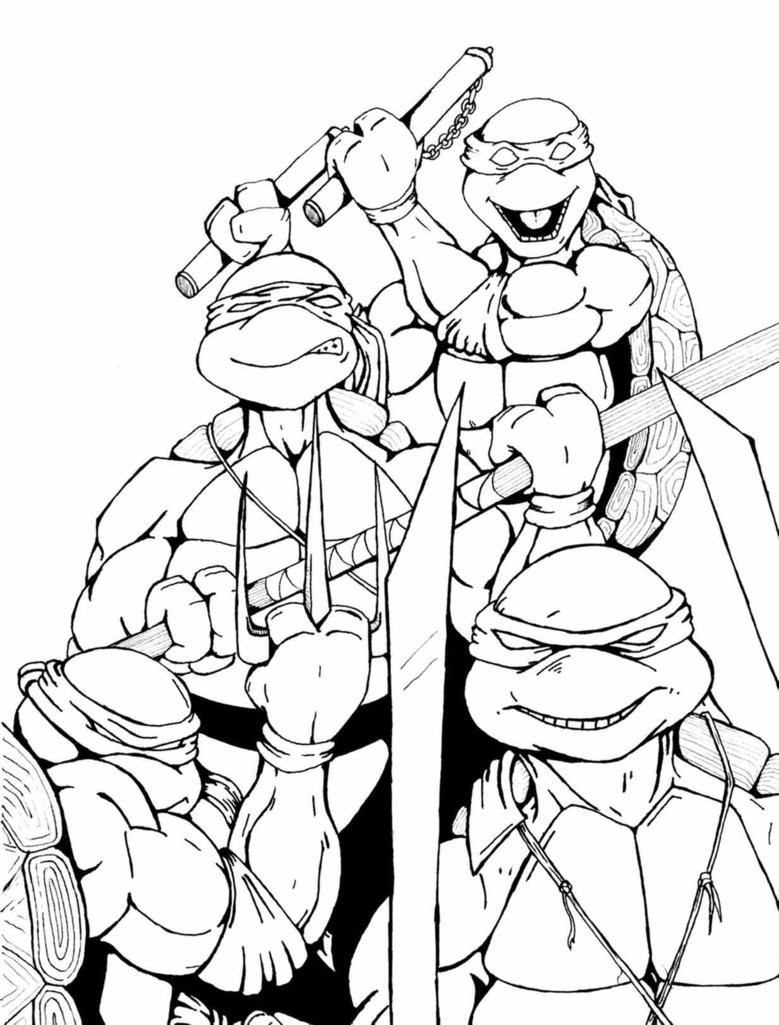 Coloring Sheets For Boys Ninja Turtles
 Teenage Mutant Ninja Turtles Coloriing Pages