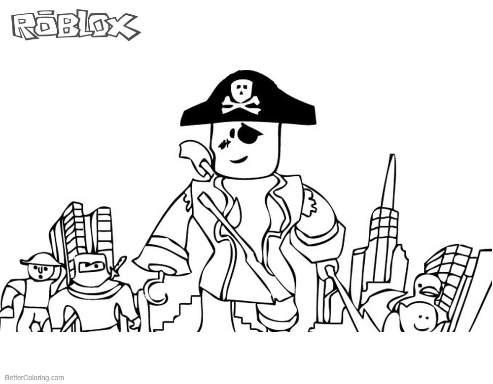 Coloring Sheets For Boys Roblox
 Pirates from Roblox Coloring Pages Free Printable