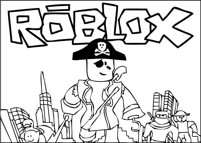 Coloring Sheets For Boys Roblox
 Roblox pirate character