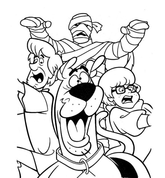 Coloring Sheets For Boys Scooby Doo
 Scooby Doo Monsters Unleashed Coloring Pages Hallowen