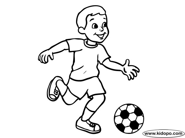 Coloring Sheets For Boys Soccer
 Boy Soccer Player 09 coloring page