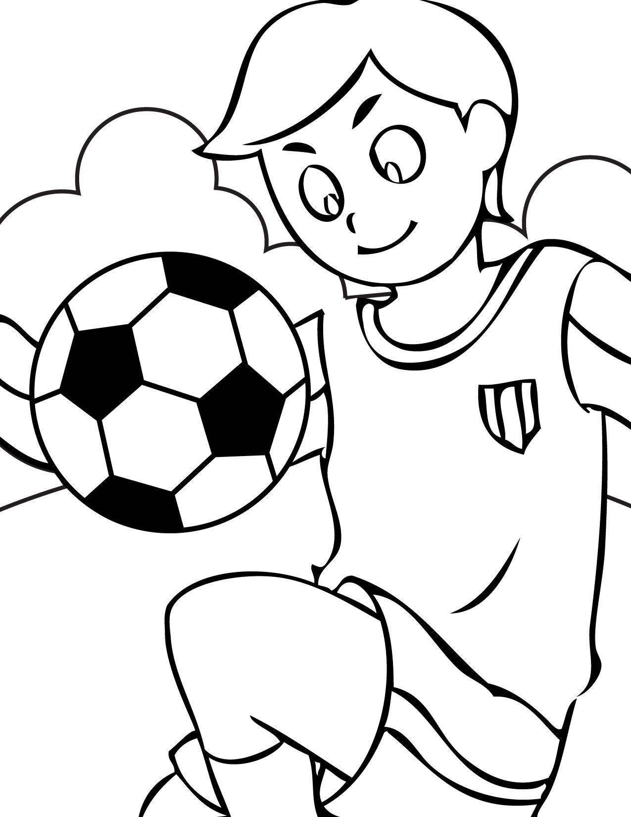 Coloring Sheets For Boys Soccer
 Sports Themed Coloring Pages Print