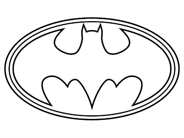 Coloring Sheets For Boys Superhero Logos
 Coloring Page Batman Logo ClipArt Best