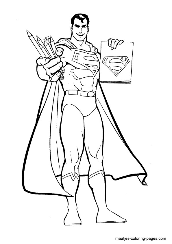 Coloring Sheets For Boys Superman
 Free Superman Coloring Pages For Boys