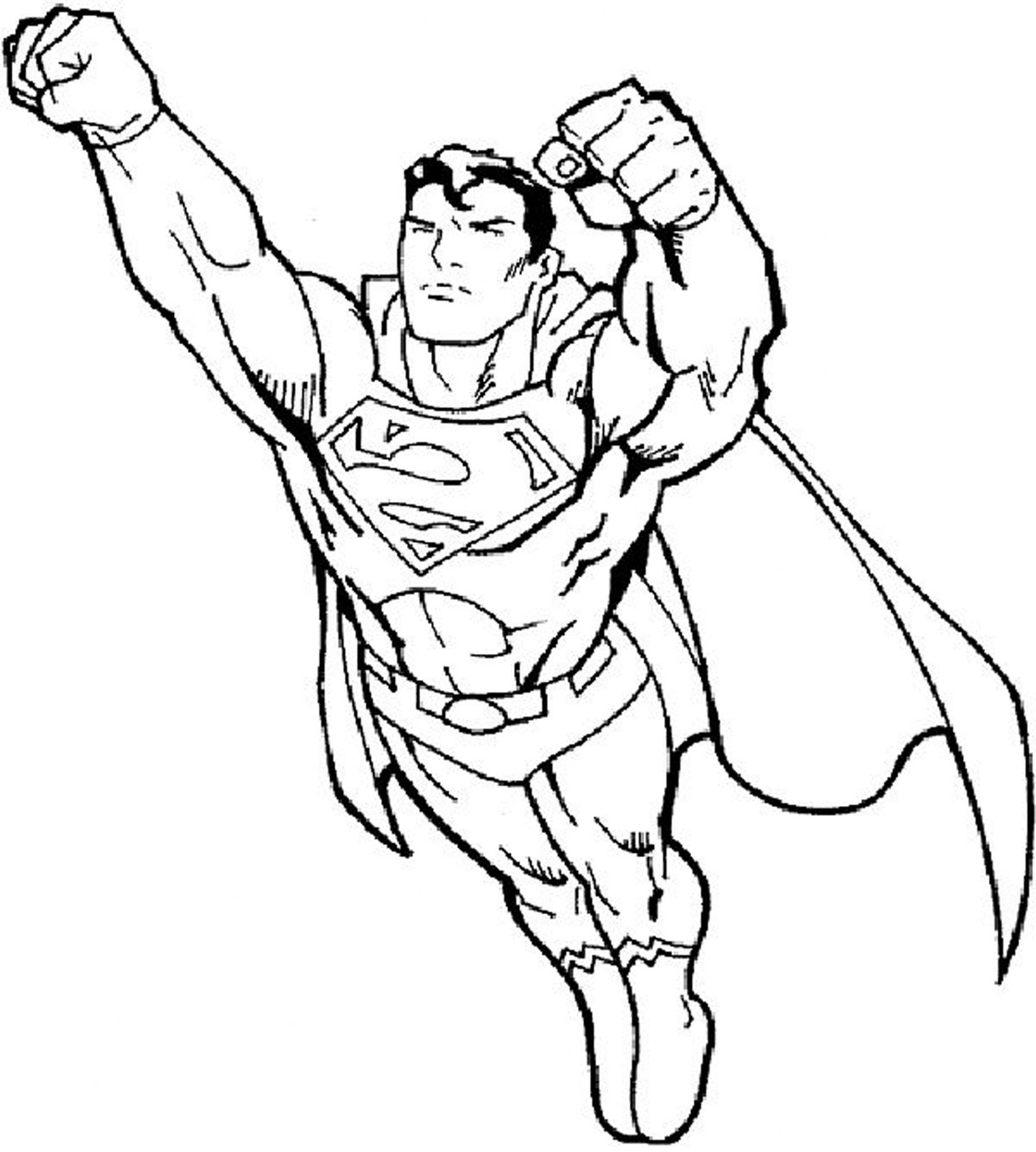 Coloring Sheets For Boys Superman
 free coloring pages for boys superman