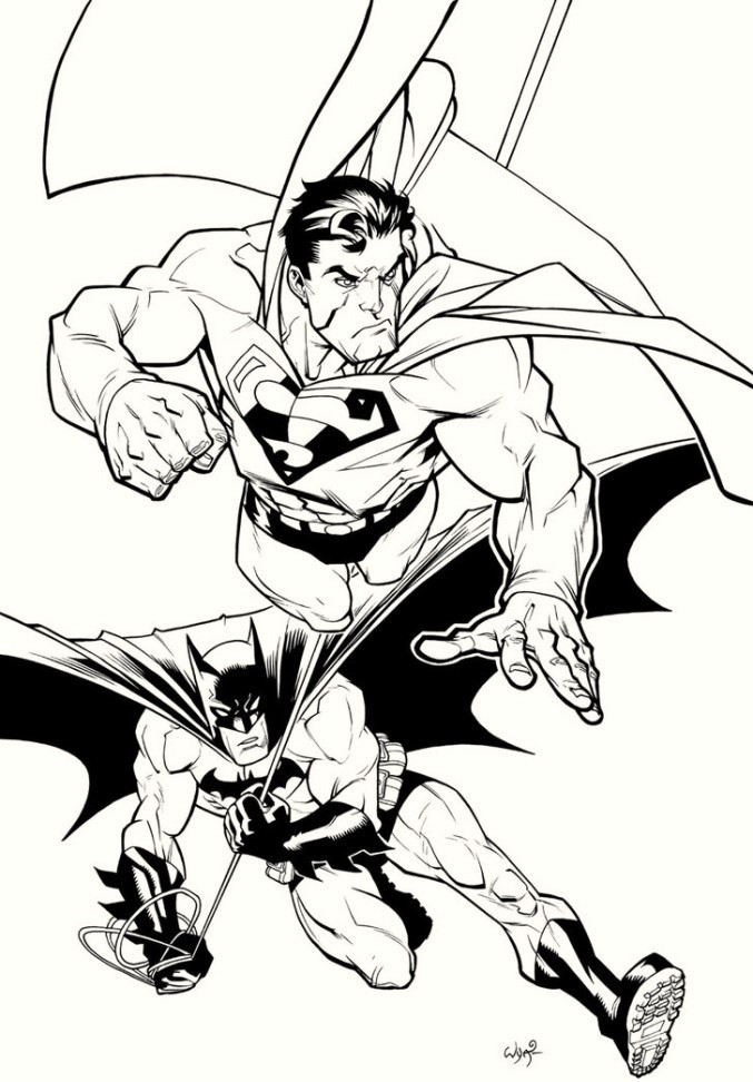 Coloring Sheets For Boys Superman
 batman and superman coloring pages for boys