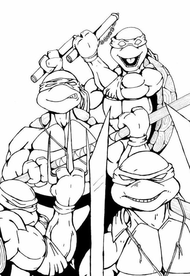 Coloring Sheets For Boys While Travelin
 Top 25 Free Printable Ninja Turtles Coloring Pages line