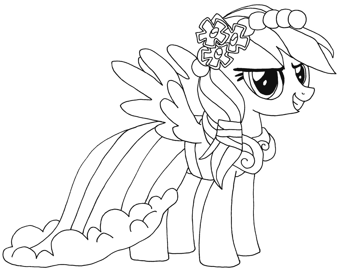 Coloring Sheets For Girls 8 10
 Rainbow Dash coloring pages to and print for free