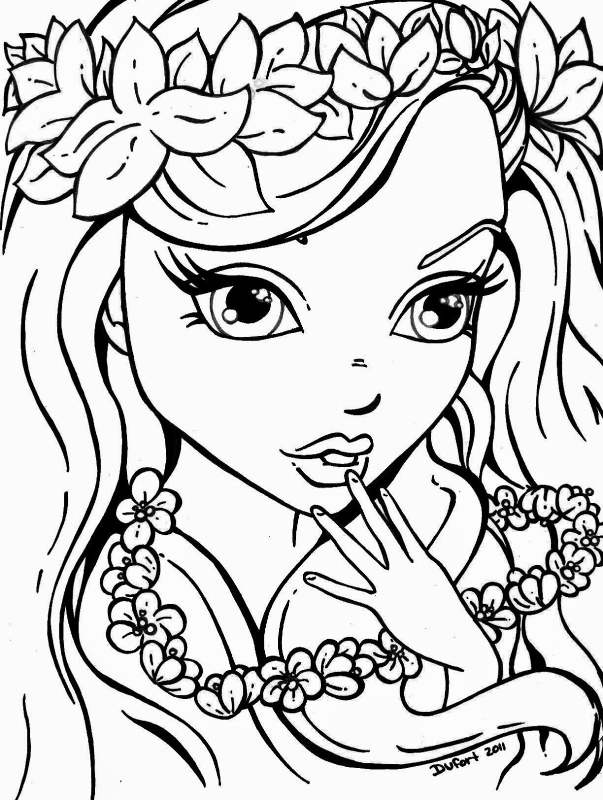 Coloring Sheets For Girls 8 10
 Free Coloring Pages For Girls Cute Image 5 Gianfreda