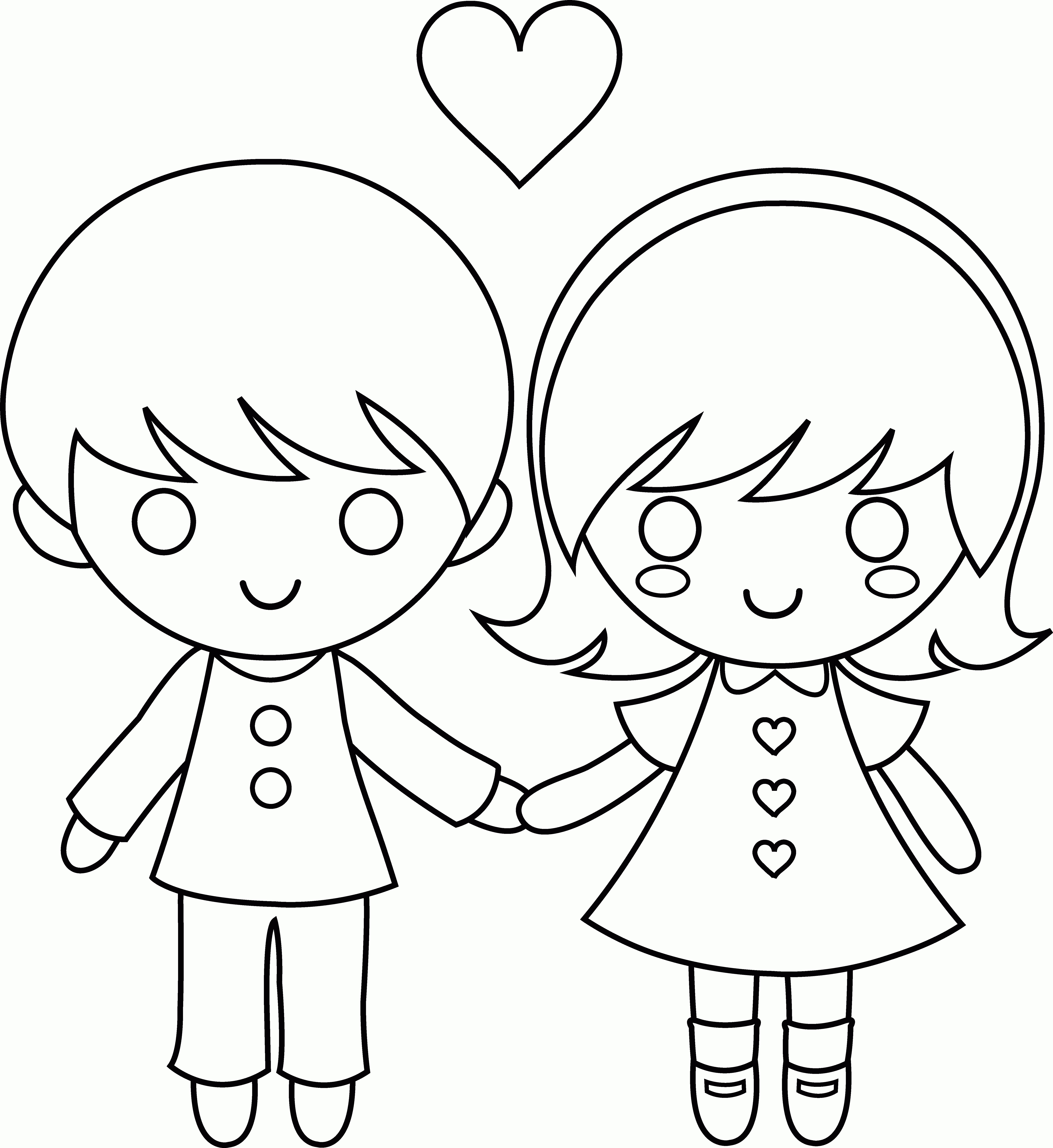 Coloring Sheets For Girls And Boys
 Coloring Page Boy And Girl Coloring Home