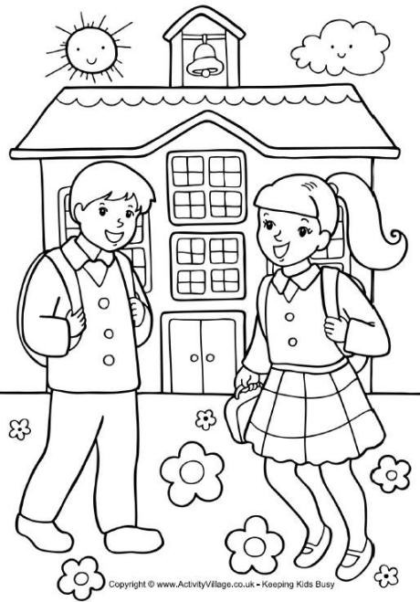 Coloring Sheets For Girls Binders
 De vuelta al cole para colorear