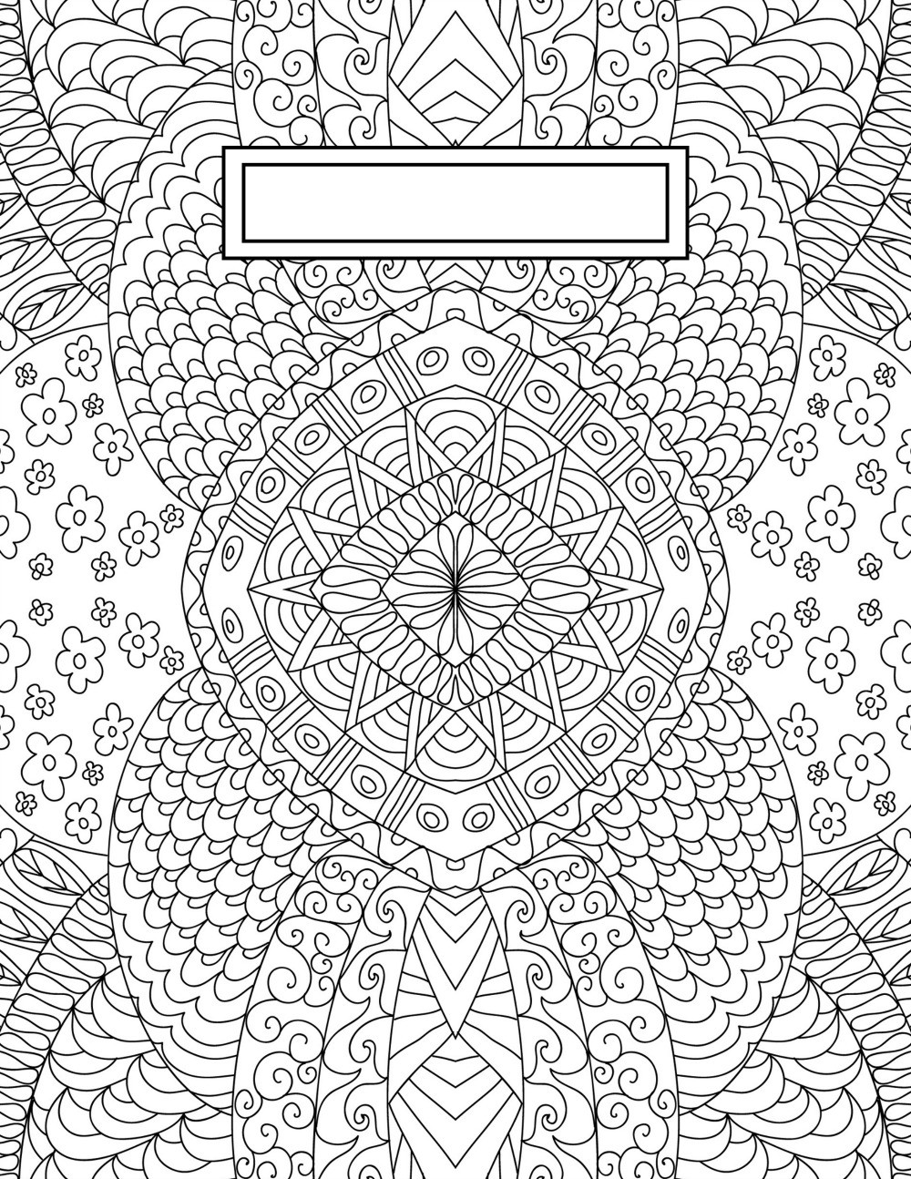 Coloring Sheets For Girls Binders
 Back to School Binder Cover Adult Coloring Pages