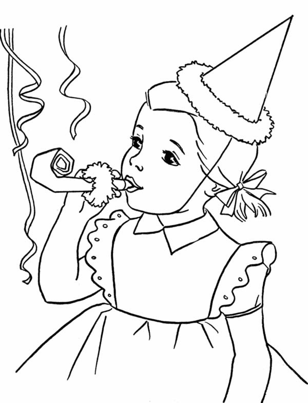 Coloring Sheets For Girls Birtdey
 Birthday Coloring Pages For Kids Party