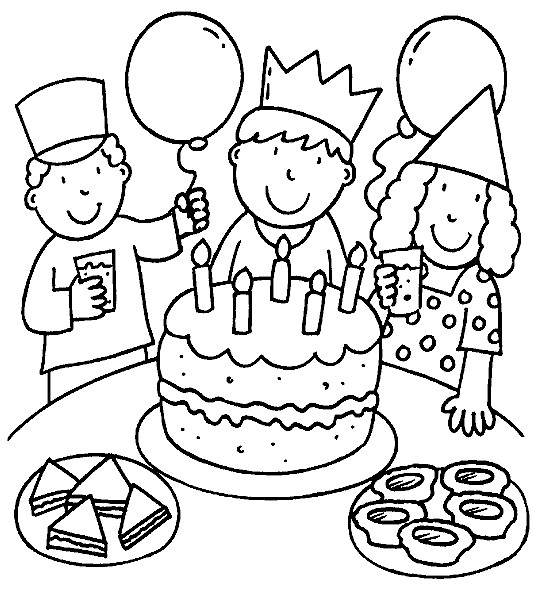Coloring Sheets For Girls Birtdey
 Happy Birthday Coloring Pages Free Printable Download For