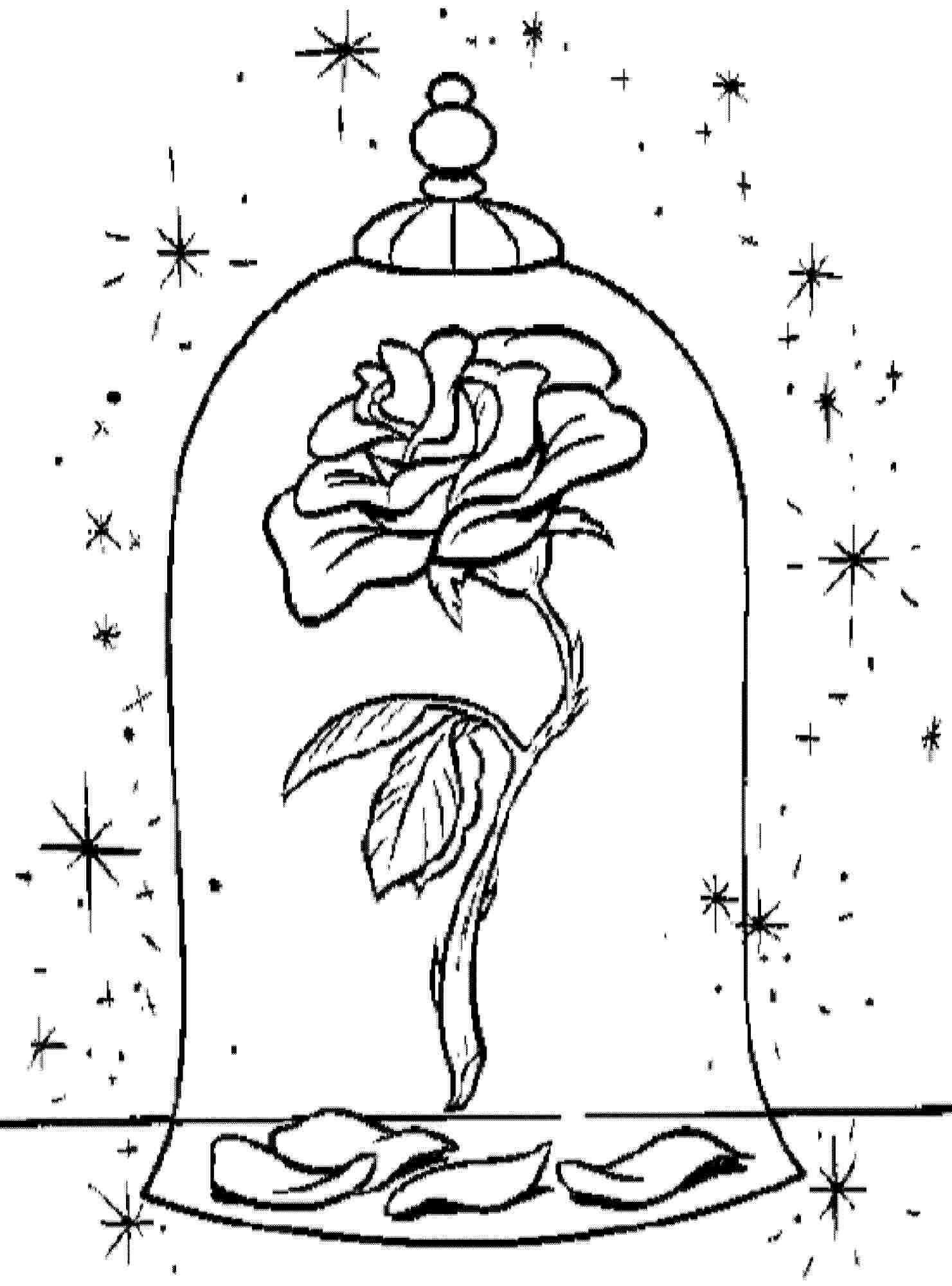 Coloring Sheets For Girls Flower With The Name Laci
 Beauty And The Beast Rose Coloring Pages