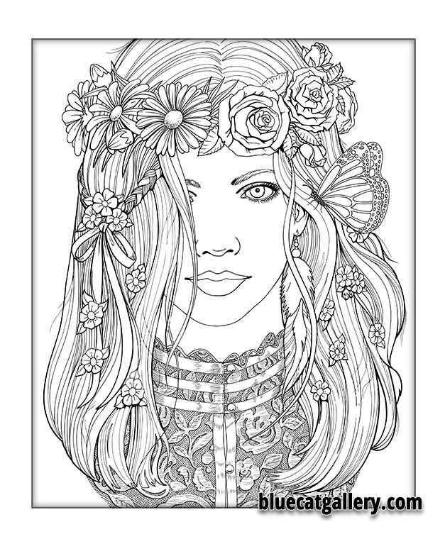 Coloring Sheets For Girls Flower With The Name Laci
 Color Me Beautiful Women of the World Coloring Book