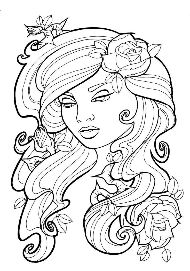 Coloring Sheets For Girls Flower With The Name Laci
 30 Rose Coloring Pages ColoringStar