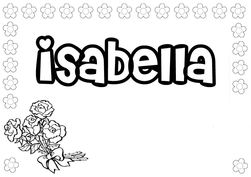 Coloring Sheets For Girls Flower With The Name Laci
 Girls Names coloring pages to and print for free