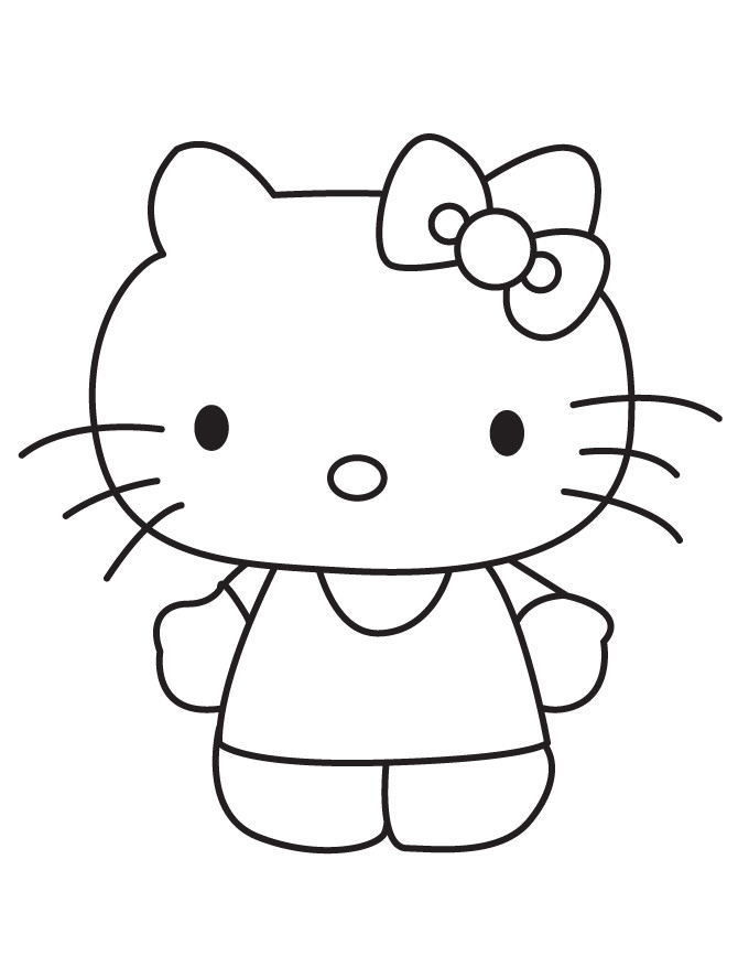 Coloring Sheets For Girls Hello Kitty
 Hello Kitty For Girls Coloring Page
