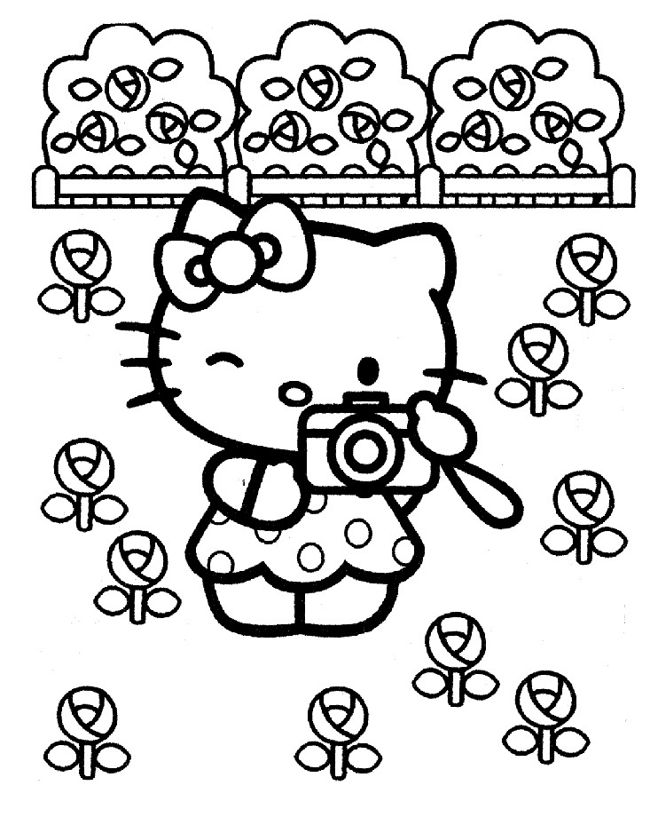 Coloring Sheets For Girls Hello Kitty
 Free Printable Hello Kitty Coloring Pages For Kids
