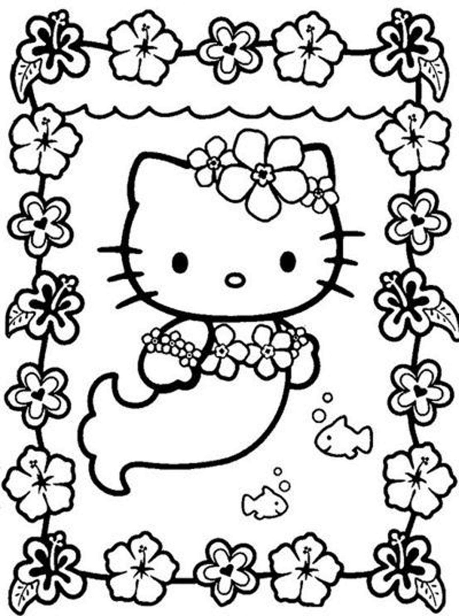 Coloring Sheets For Girls Hello Kitty
 hello kitty coloring pages for girls