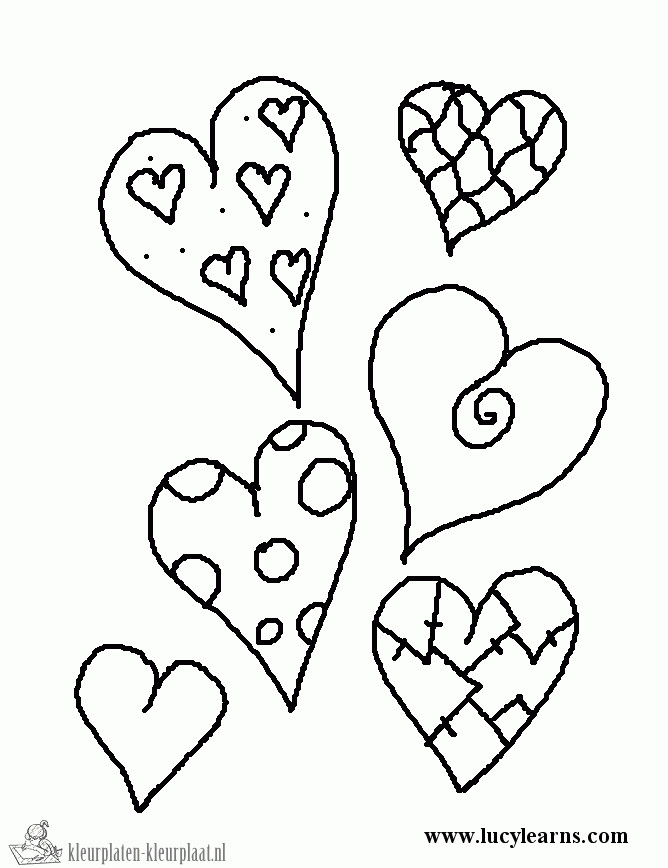 Coloring Sheets For Girls I Love
 Kleurplaten valentijnsdag