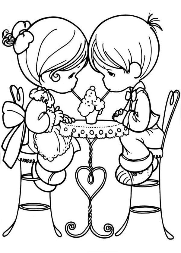 Coloring Sheets For Girls I Love
 Precious Moments Valentine Coloring Pages Bestofcoloring