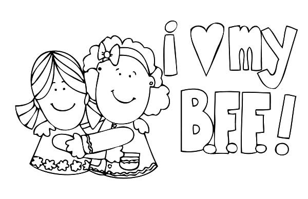 Coloring Sheets For Girls I Love
 Best Friends Coloring Pages Best Coloring Pages For Kids