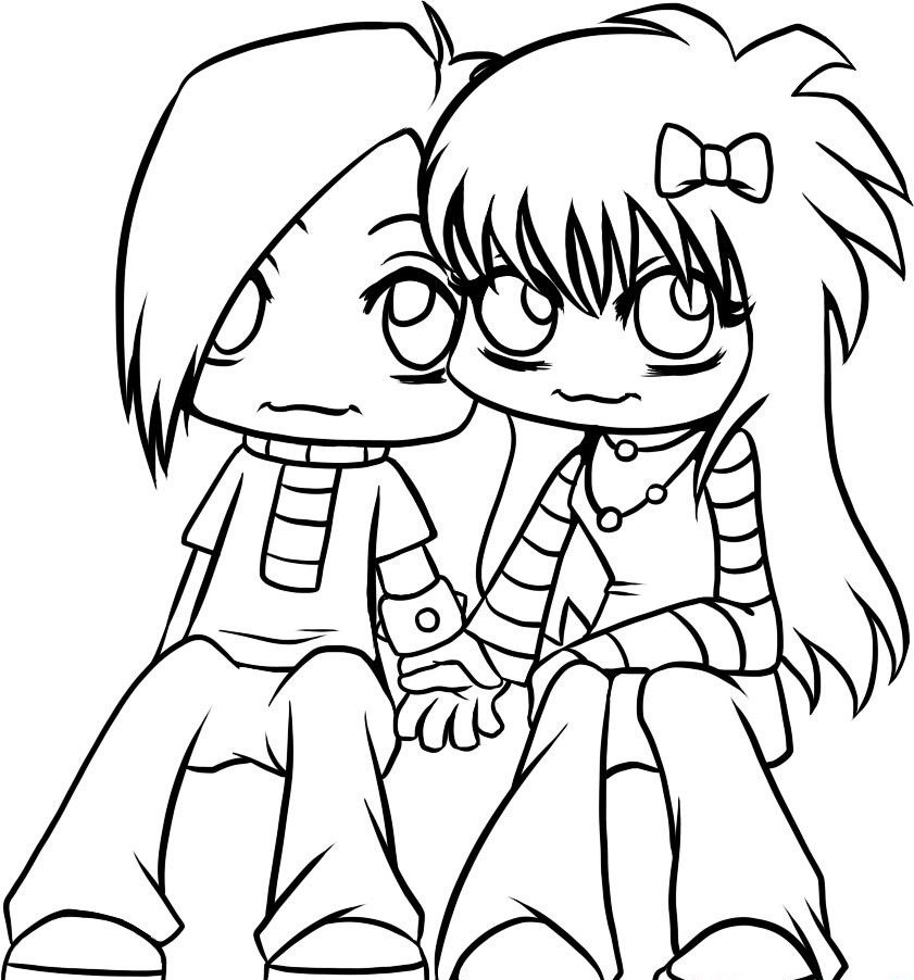 Coloring Sheets For Girls I Love
 Free Printable Emo Coloring Pages For Kids Best Coloring