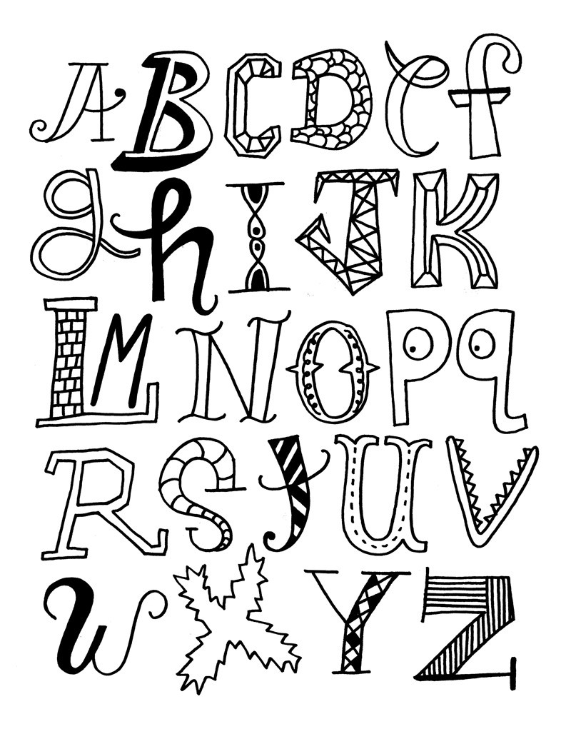 Coloring Sheets For Girls Letter L
 Alphabet Letters Coloring Pages