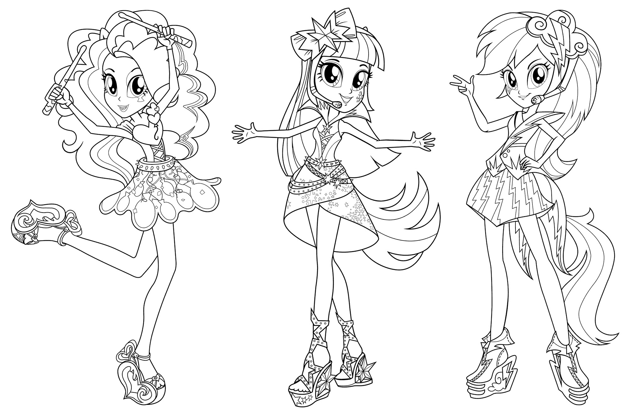 Coloring Sheets For Girls Mlp
 My Little Pony Equestria Girls Coloring Pages to Print
