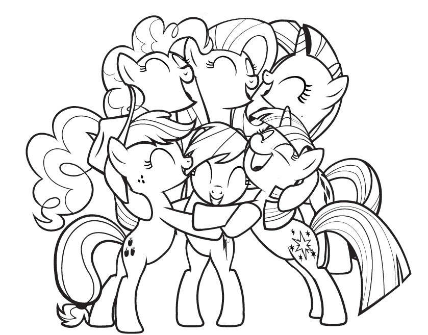 Coloring Sheets For Girls Mlp
 Free Printable My Little Pony Coloring Pages For Kids