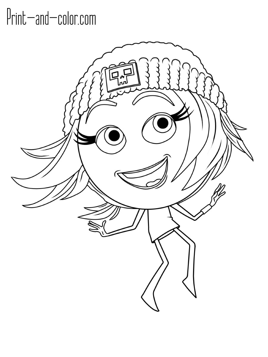 Coloring Sheets For Girls Movies Emogie
 Emoji coloring pages