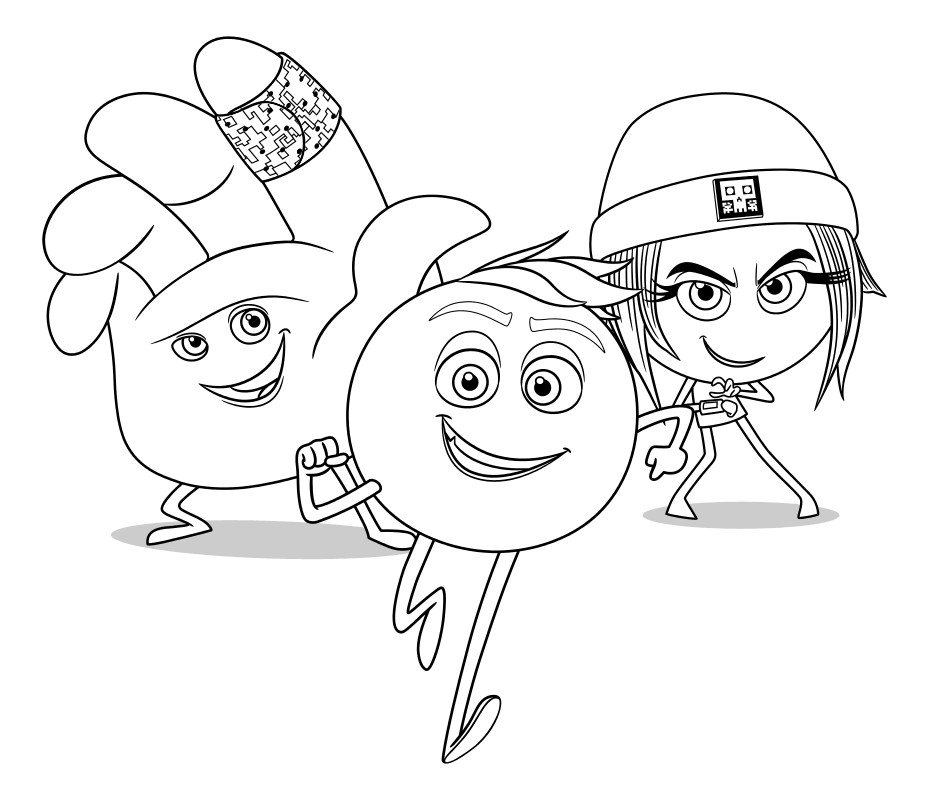 Coloring Sheets For Girls Movies Emogie
 The Emoji Movie coloring page to and print for free
