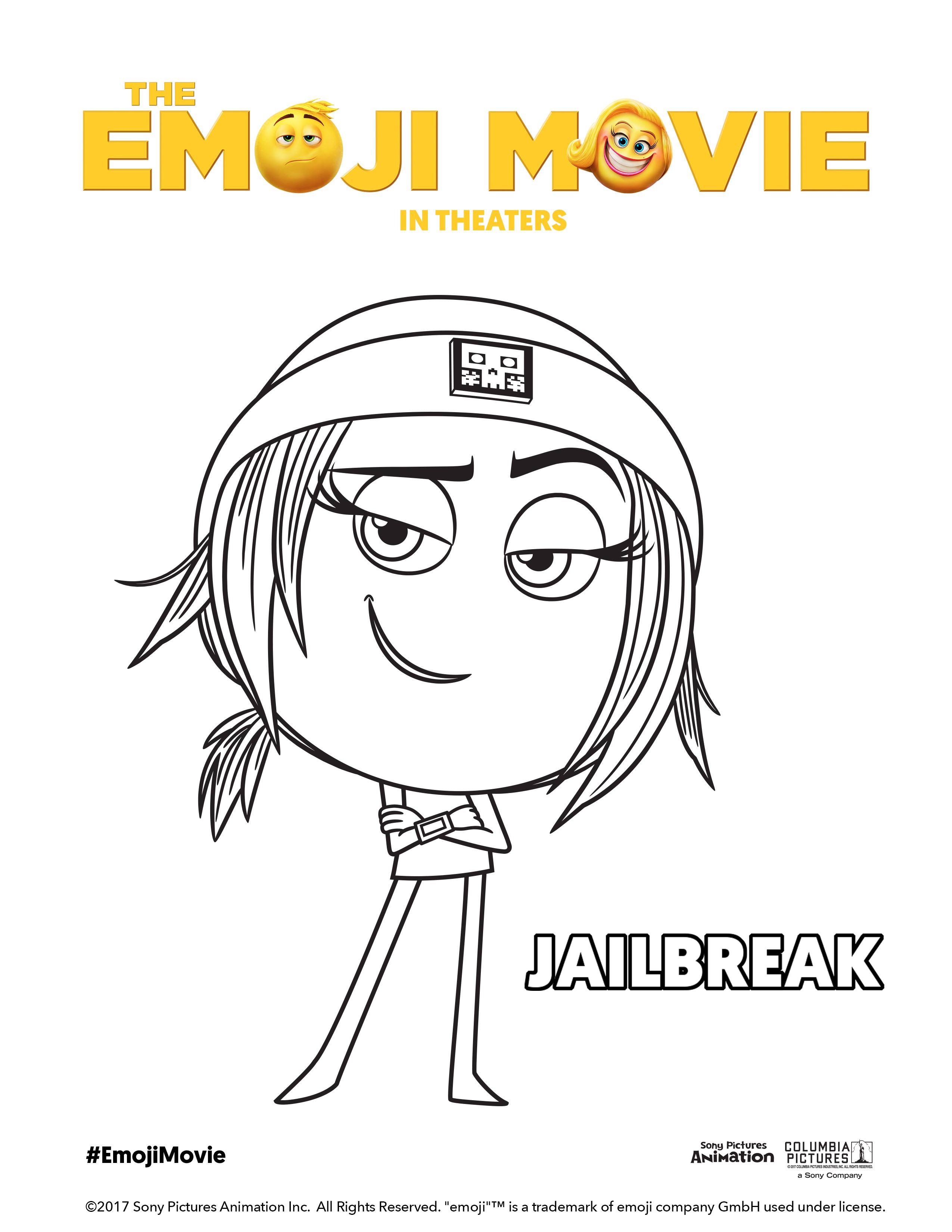 Coloring Sheets For Girls Movies Emogie
 Emoji Movie The 2017 AfterCredits