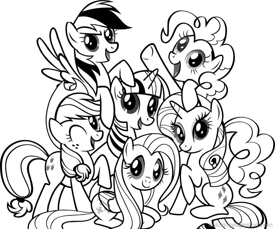 Coloring Sheets For Girls My Little Pony
 My Little Pony Coloring pages