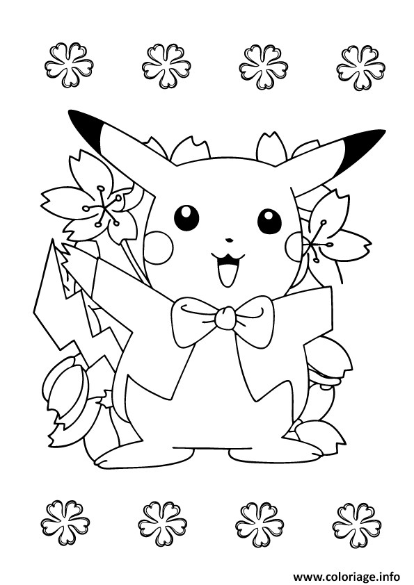 Coloring Sheets For Girls Picachoo
 Coloriage Pikachu 246 dessin