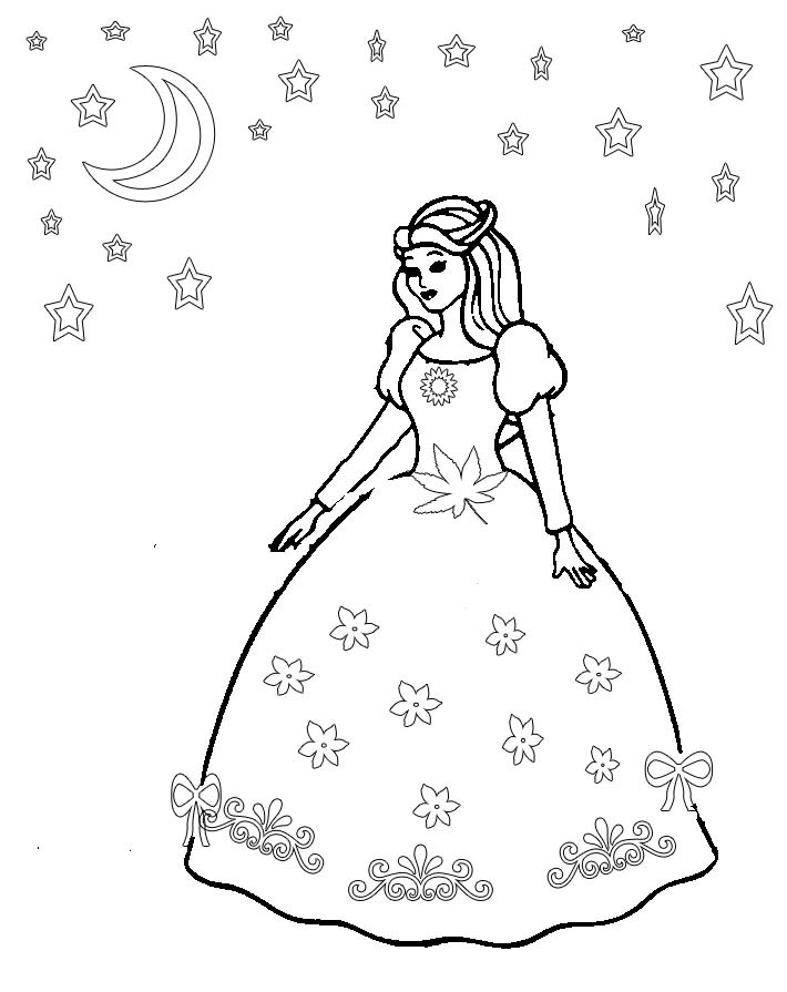 Coloring Sheets For Girls Princess Dresses
 Princess dress coloring pages Elena reviews