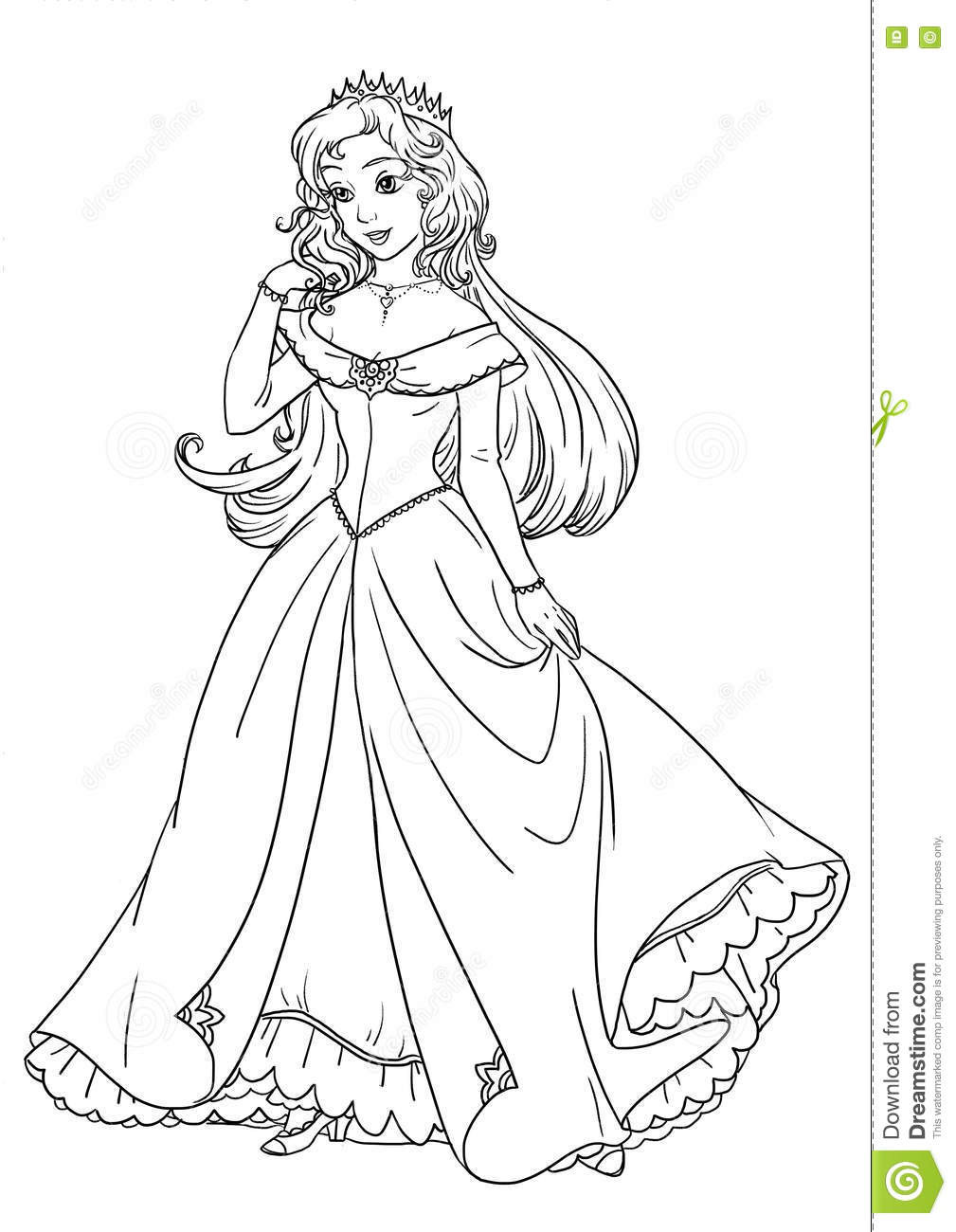 Coloring Sheets For Girls Princess Dresses
 beautiful princess coloring pages Download