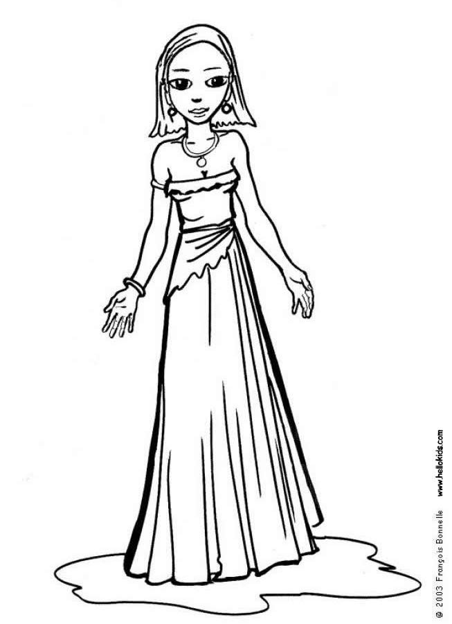 Coloring Sheets For Girls Princess Dresses
 Young princess coloring pages Hellokids