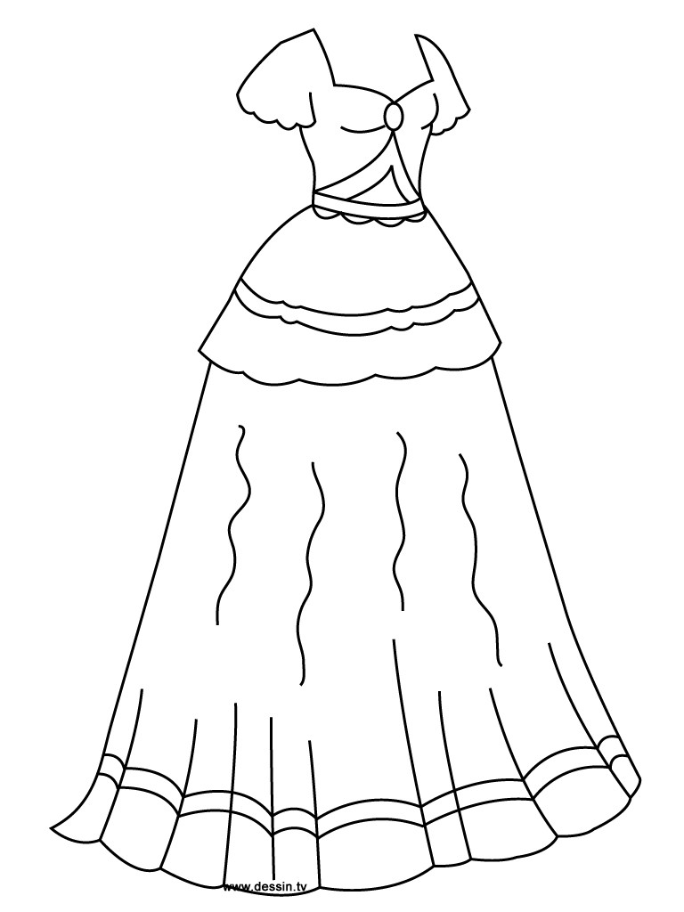 Coloring Sheets For Girls Princess Dresses
 Coloring princess dress