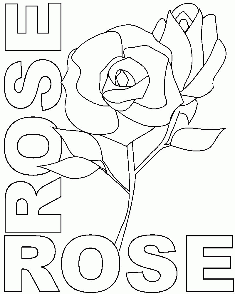 Coloring Sheets For Girls Rose
 Girls Flowers Coloring Pages Coloring Home