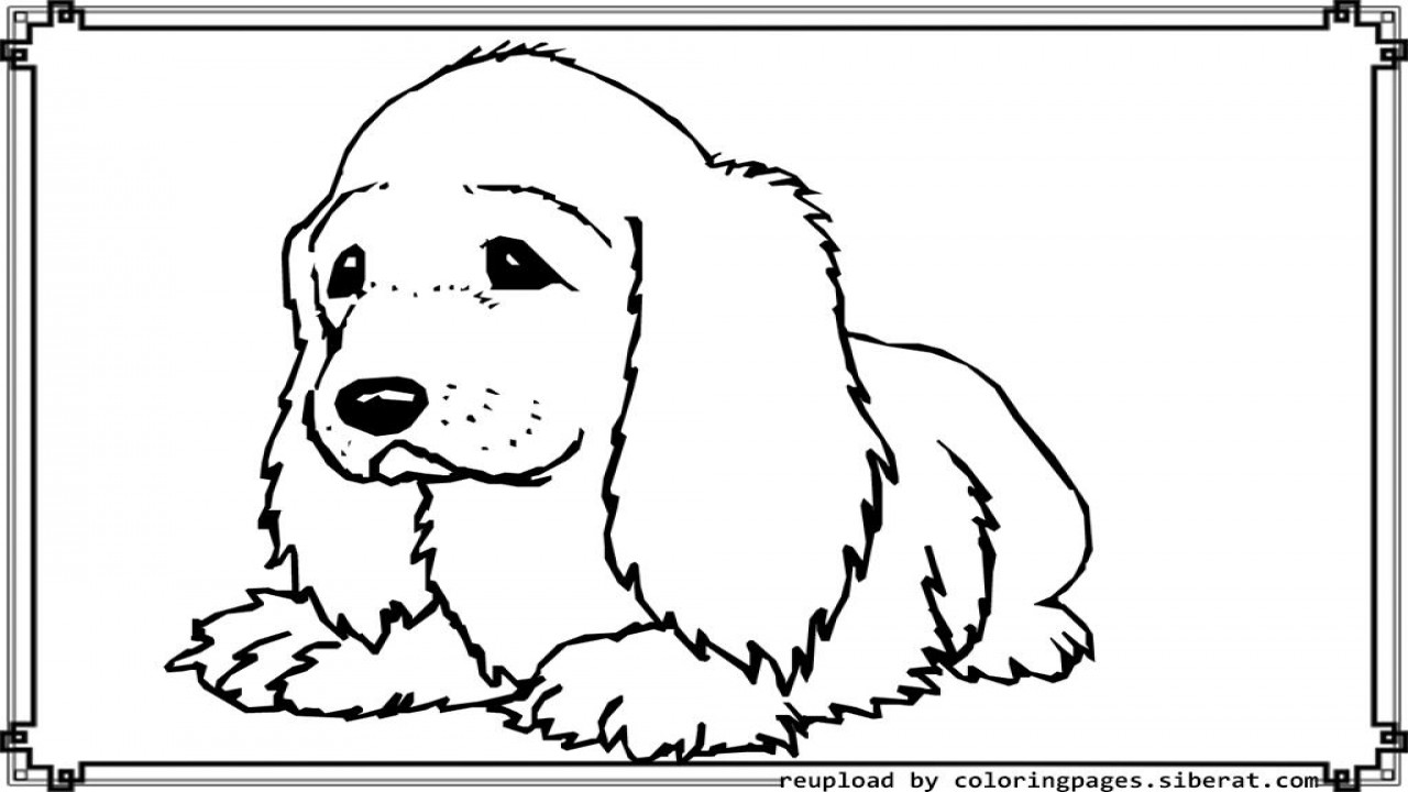 Coloring Sheets For Girls Size Big
 Big Cute Dog Coloring Pages grig3