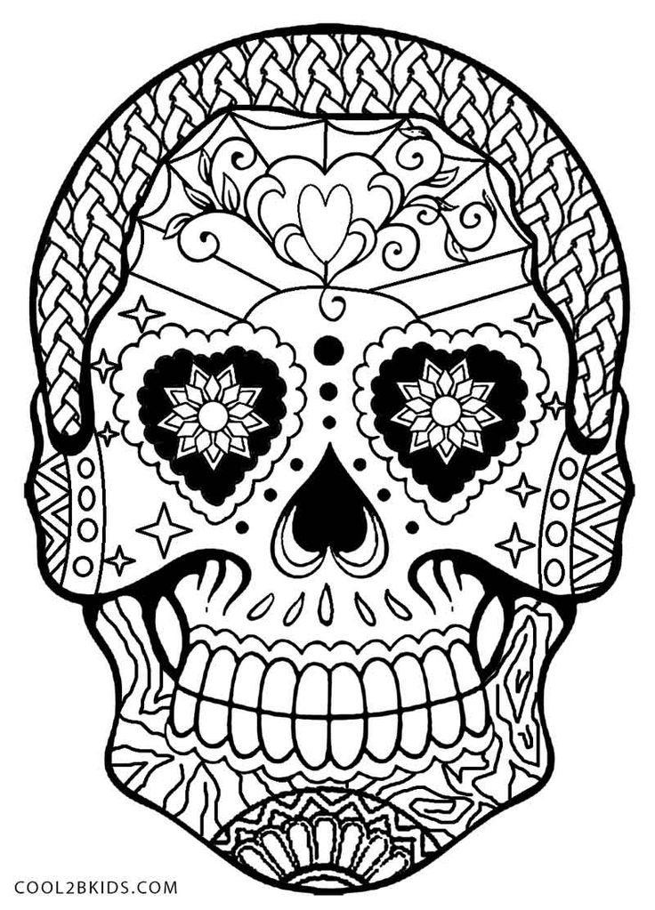 Coloring Sheets For Girls Skull
 Skullcandy clipart coloring page Pencil and in color