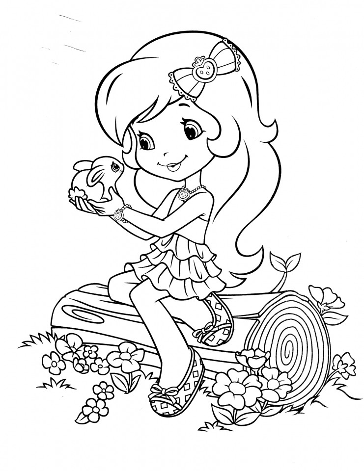 Coloring Sheets For Girls Strawberry Shortcake
 Get This Fun Strawberry Shortcake Coloring Pages for Girls