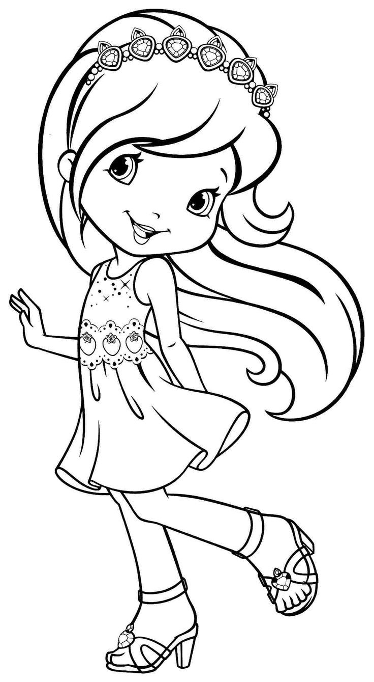 Coloring Sheets For Girls Strawberry Shortcake
 Printable Coloring Pages Cartoon Strawberry Shortcake Plum