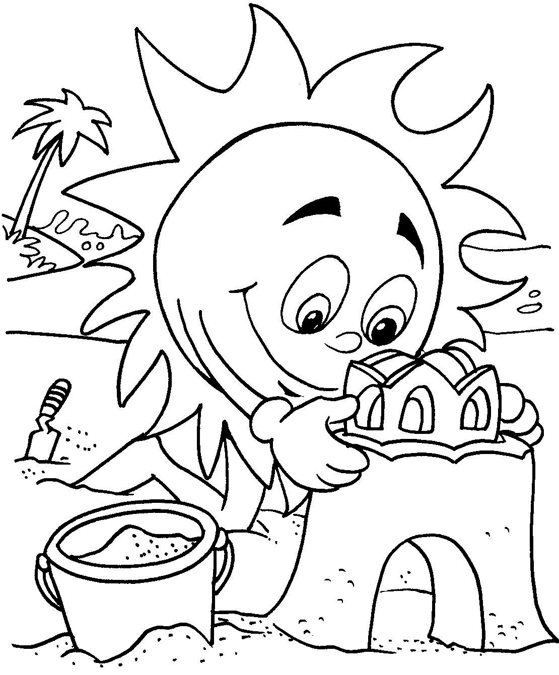 Coloring Sheets For Girls Summer
 summer coloring pages for girls Free
