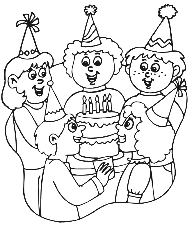 Coloring Sheets For Girls That Have A Birthday9
 Disney Birthday Coloring Pages Coloring Home